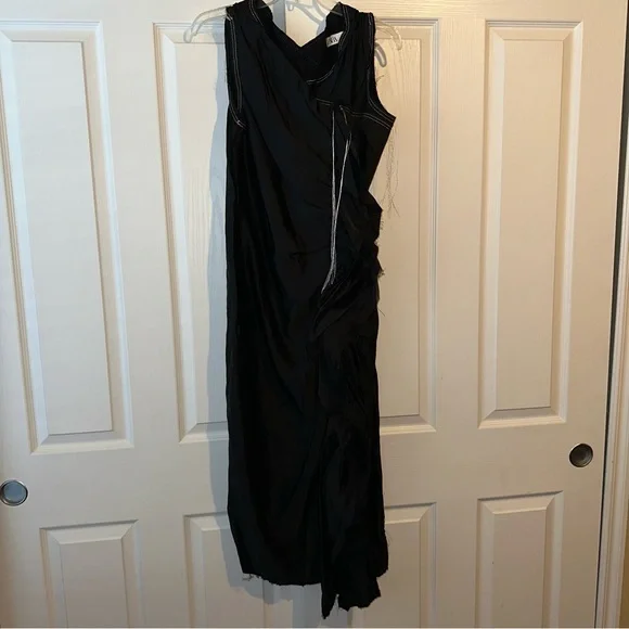 New Zara $169 Linen Organza Silk Maxi Black Ruffle Dress Small 2486/802 - www.disolcolor.com New Zara $169 Linen Organza Silk Maxi Black Ruffle Dress Small 2486/802 - www.disolcolor.com